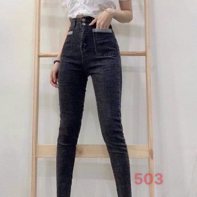 [SALE 50%][CAM KẾT Y HÌNH] Quần Jean Nữ cao cấp Lưng cao tôn dáng  TMI503 SHALLY FASHION 92 dáng hót skinny màu cực tây, Form ôm co giãn đẹp đỉnh phong cách hàn quốc thời trang SHALLY FASHION 92 TM 013