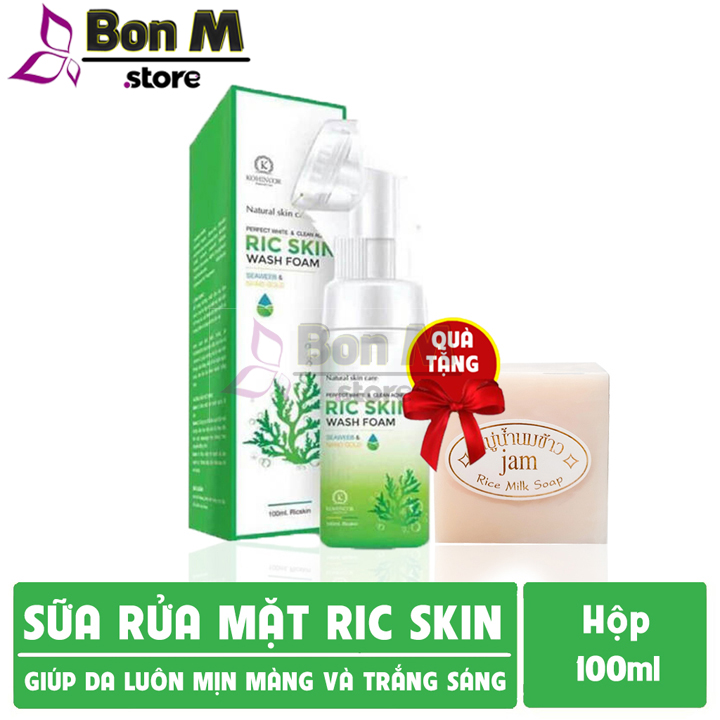 Sữa rửa mặt ric skin ha+
