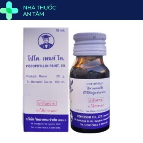 [Nhập RS0722 giảm 30k cho đơn 99k]Dung dịch Podophyllin 25% Thái Lan đánh bay sùi mào gà sau một tuần sử dụng hàng chuẩn nồng độ không pha loãng