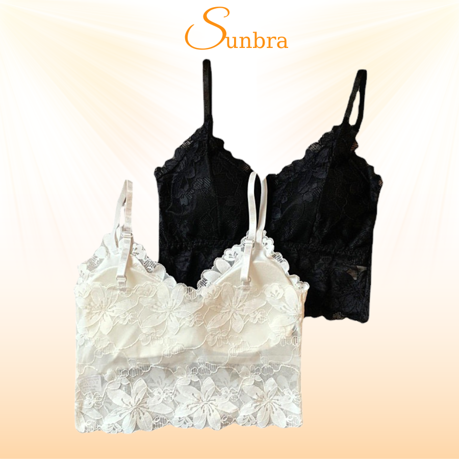 Áo bra ren hoa cao cấp có mút đệm sunbra 2230
