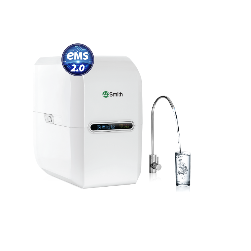 Máy lọc nước a o smith g1 tự động sục rửa lõi lọc, cảnh báo thay lõi lọc định kỳ trên màng hình máy, màng lọc ro side stream hiệu suất sử dụng tuổi thọ lên tới 3 năm hongdiemwater