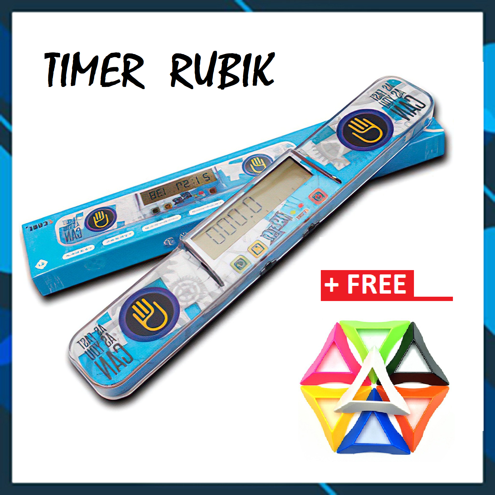 HOT SALE Máy Đếm Thời Gian Giải Rubik ZCube Timer FN728 - TẶNG 2 GIÁ ĐỠ