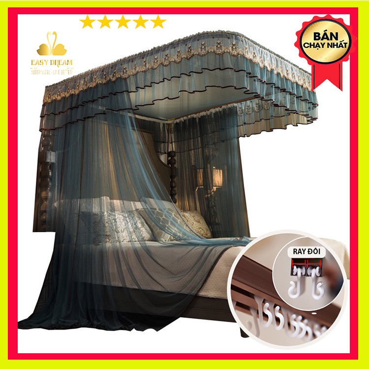 [HCM]【 HÀNG LOẠI 1 + BẢN NÂNG CẤP 2023 】CHÍNH HÃNG EASY DREAM Màn không phải khoan tường đẹp màn cưới khung inox cao cấp -vải tuyn mắt nhỏ chống muỗi -màn cưới -trang trí phòng ngủ decor khách sạn resort mùng ngủ