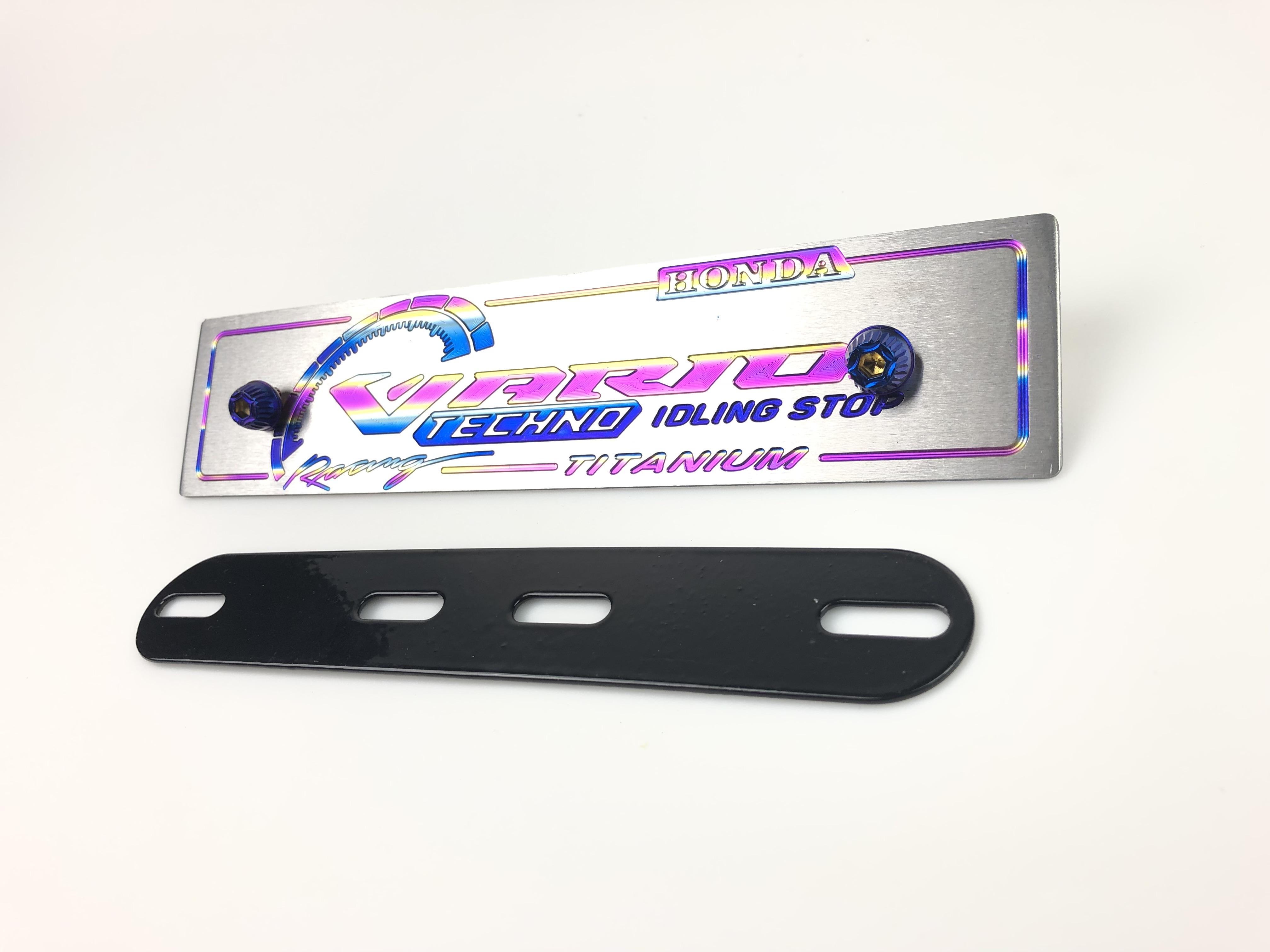 HÌNH THẬT Bảng Tên VARIO Titanium Cao Cấp Tặng Ốc Titan + Pass