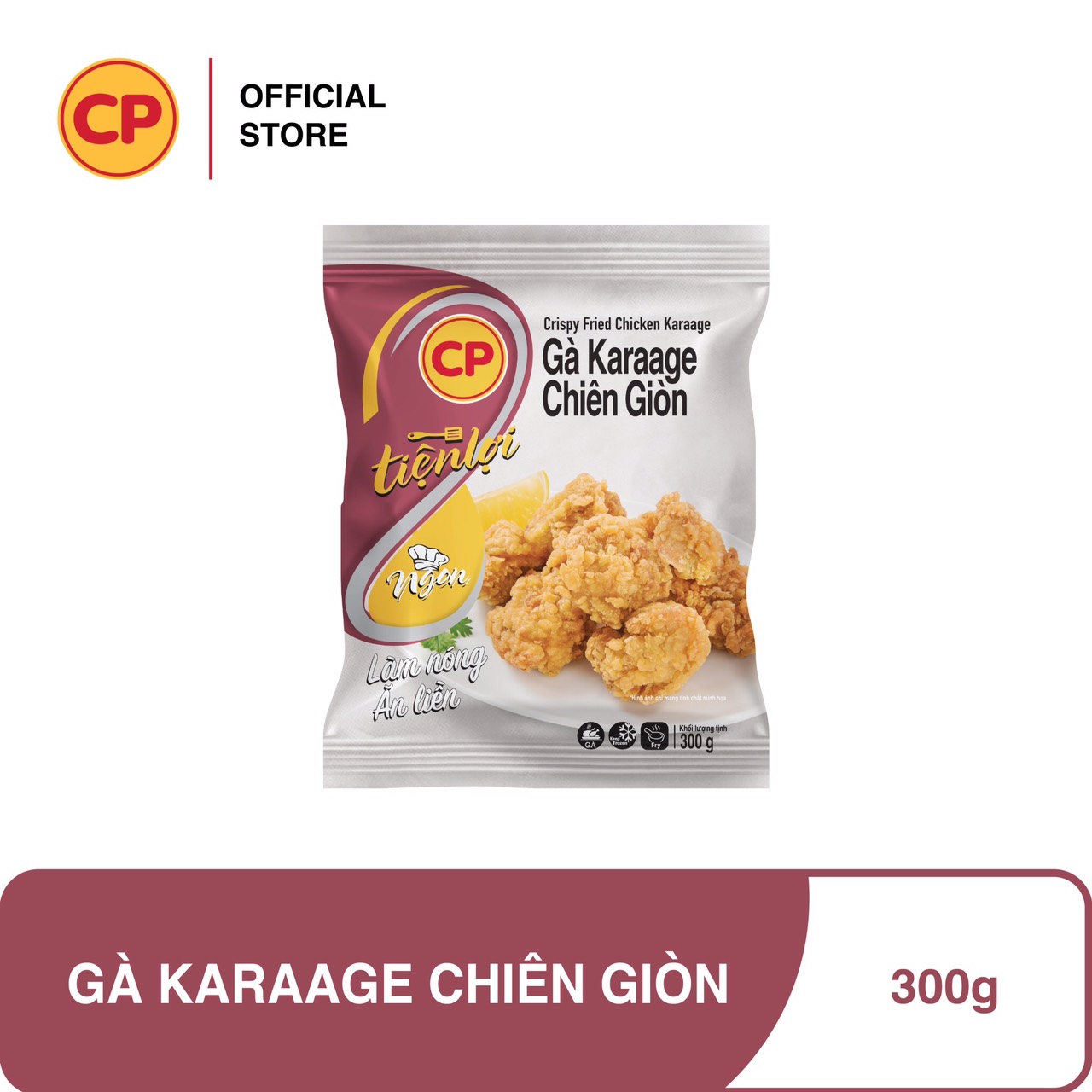 CP Gà Karaage Nhật Bản - Siêu tiện lợi, không cần rã đông, chỉ mất 2-3 phút để chế biến. Thơm ngon và không chứa chất gây hại cho sức khỏe