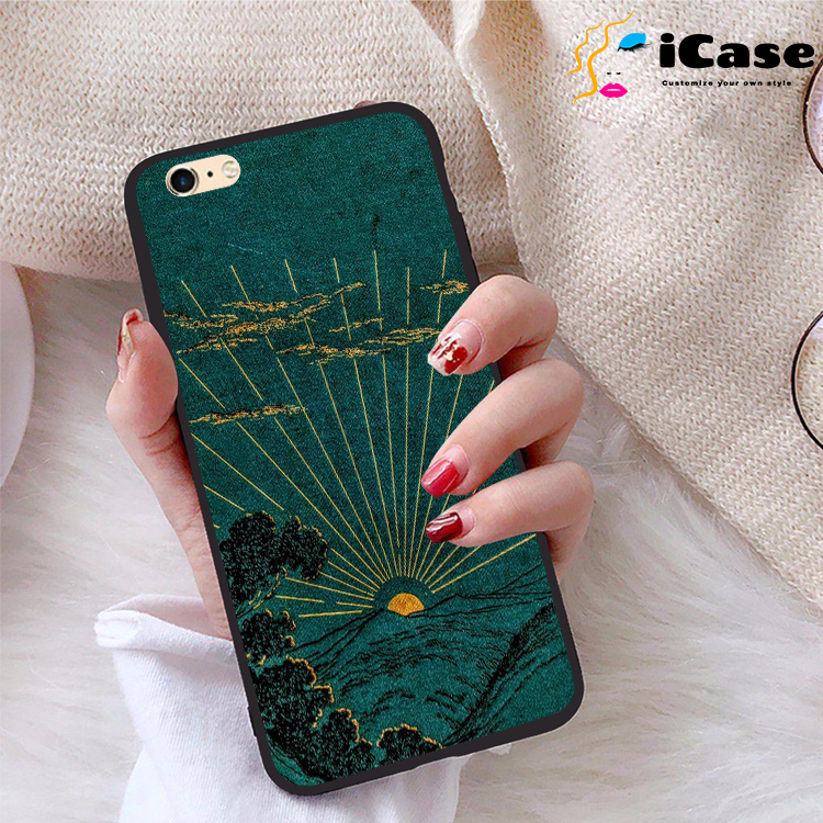 Ốp lưng iphone 6 plus viền dẻo tpu bst sun