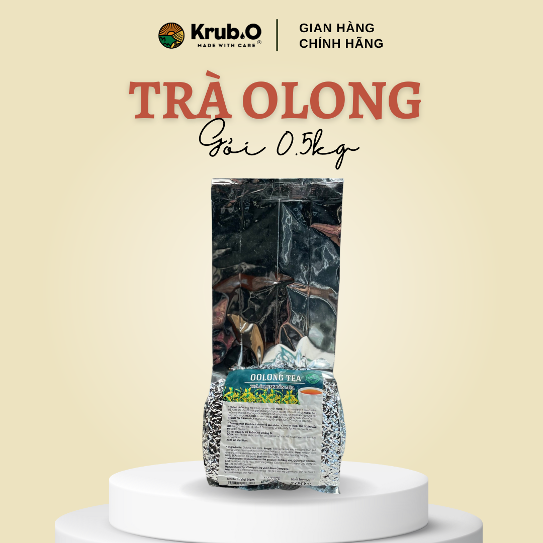 Trà Ô Long Krub.O Gói 500gr - Trà Oolong Krub.O - Pha cốt trà sữa đậm vị thơm ngon, trà trái cây, các loại đồ uống thơm ngon, chuẩn vị