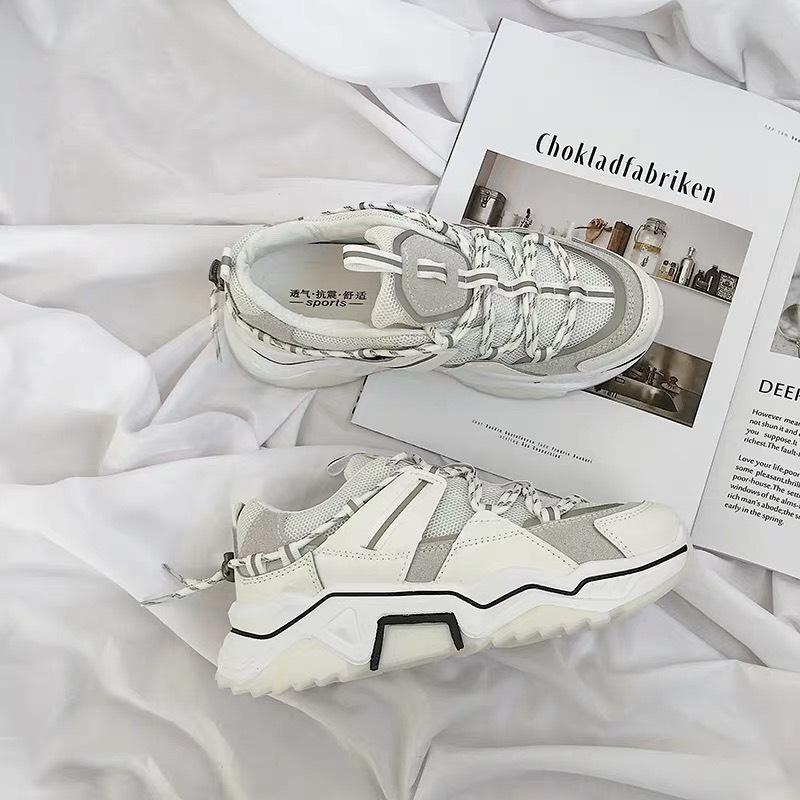 Giầy nữ thể thao sneaker cenice thủy triều uzzang vải dây phan quang hàn quốc