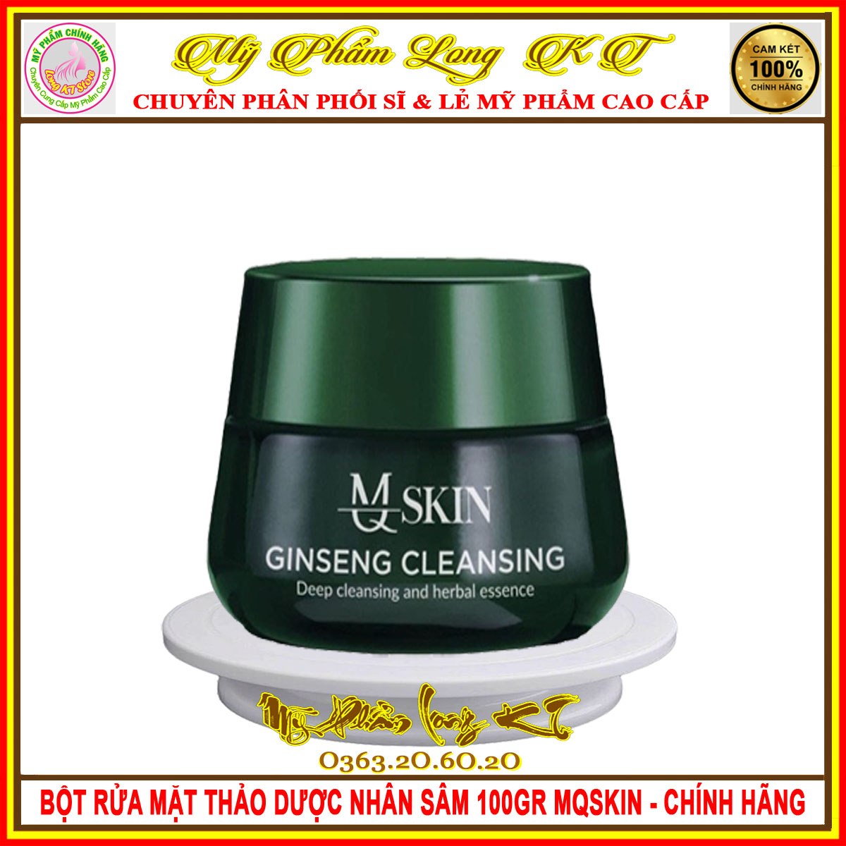 [MQSKIN]BỘT RỬA MẶT NHÂN SÂM MQ SKIN - MỸ PHẨM MQSKIN