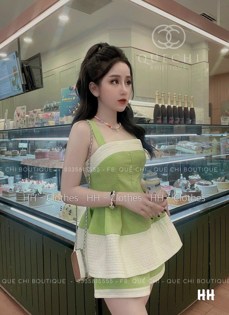 Set hai dây vải tapta cao cấp mặc hè, áo babydoll, quàn đùi nữ, set bộ đùi Hàn Quốc, set tiểu thư hai dây mặc đi chơi, đồ bộ đùi mặc ơ nhà