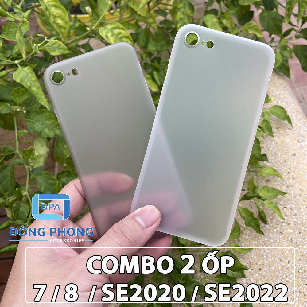 Combo 2 ốp lưng trong nhám unibody siêu mỏng cho iphone 7 / 8 / se2020 / se2022