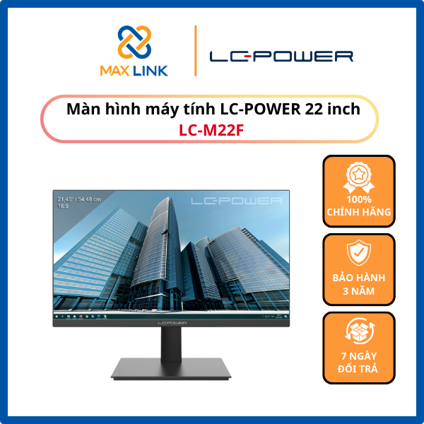 Màn hình máy tính lc-power 22 inch lc-m22f bảo hành 3 năm