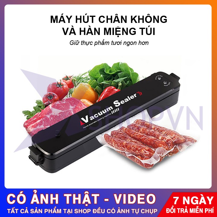 Máy hút chân không Vacum, máy hút chân không gia đình, máy hàn miêng túi, máy ép chân không bảo quản thực phẩm đảm bảo hơn - bảo hành 12 tháng