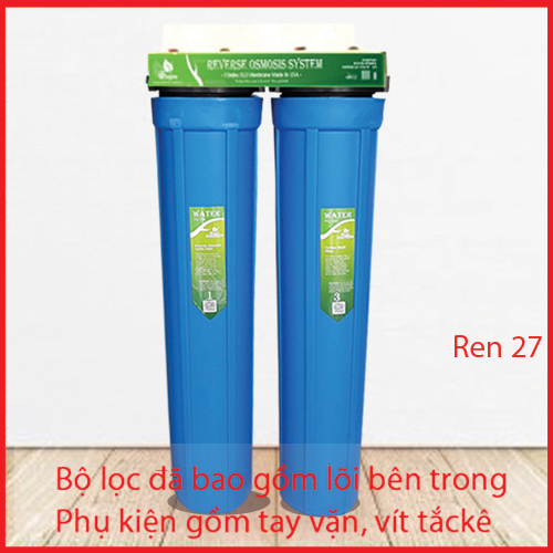 Bộ lọc nước sinh hoạt bộ lọc thô 2 cấp ly 20 inch