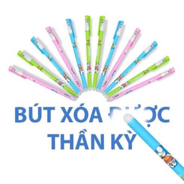 Combo 10 Chiếc Bút Gel Mực Nước Xóa Được Thần Kỳ ( Mực Xanh , Tím )