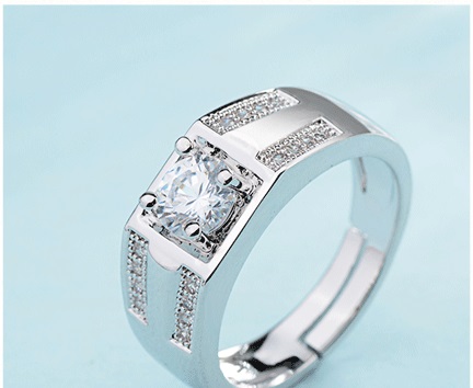 [HCM]NHẪN NAM M2 PHỐI 2 VIỀN ĐÁ 2 BÊN THÂN NHẪN + VIÊN CHỦ ĐÁ TRẮNG GIẢ KIM CƯƠNG SANG TRỌNG ( CÓ THỂ ĐIỀU CHỈNH SIZE )