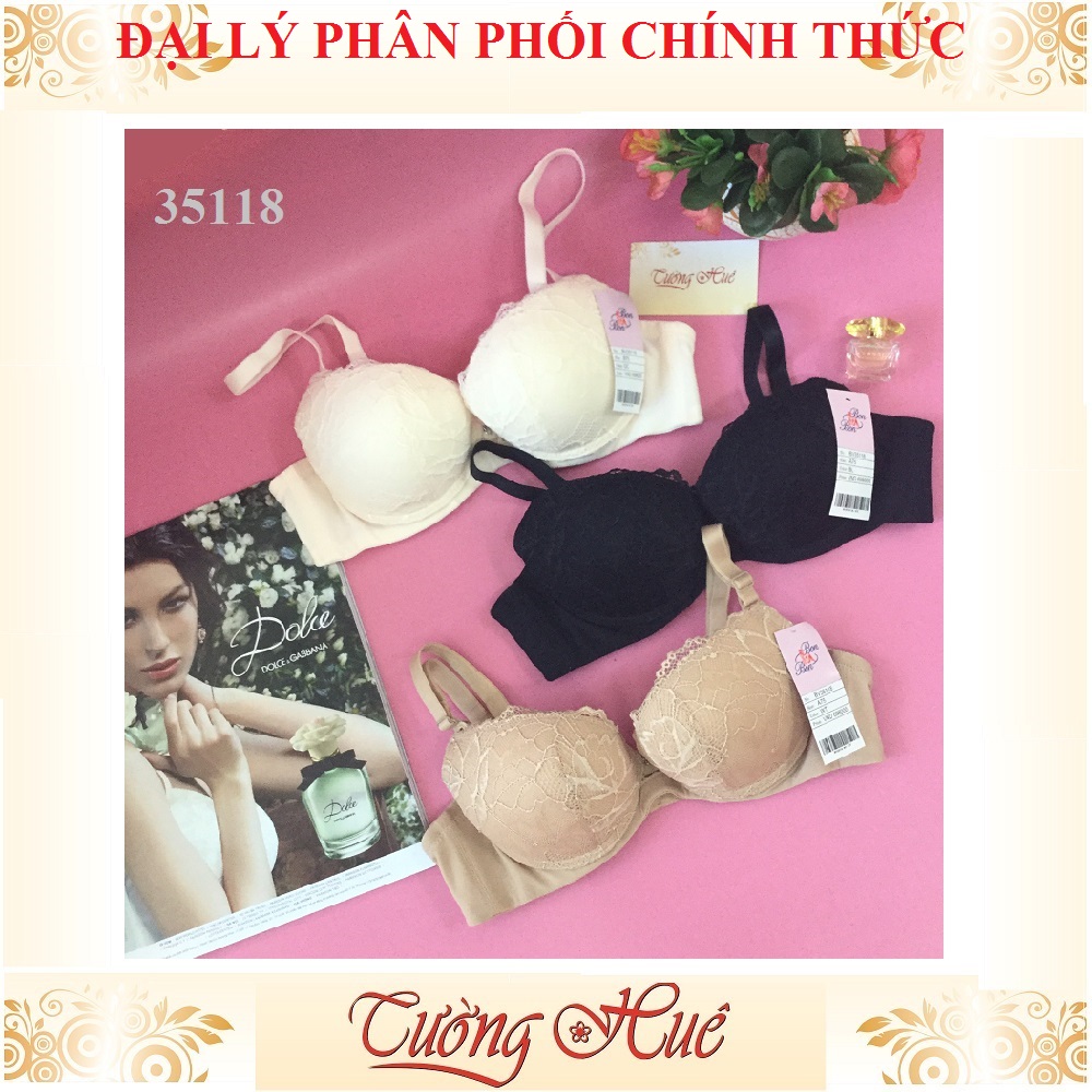 Áo lót nữ bon bon bv35118 nâng ren.