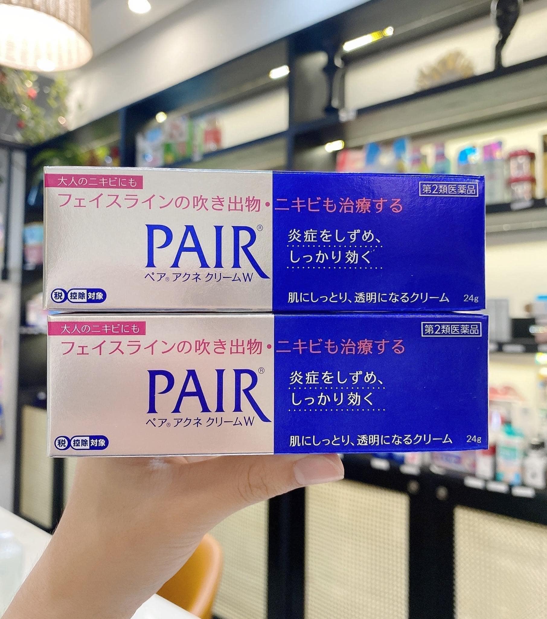 Kem Ngừa Mụn Pair Acne W Cream Nội Địa Nhật, Tuýp 14g