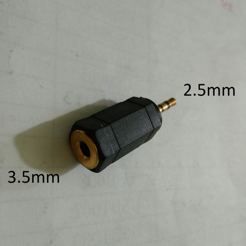 COMBO 2 ĐẦU CHUYỂN TỪ JACK 2.5 SANG LỖ 3.5 LY,  ĐẦU CHUYỂN 2.5MM RA 3.5MM