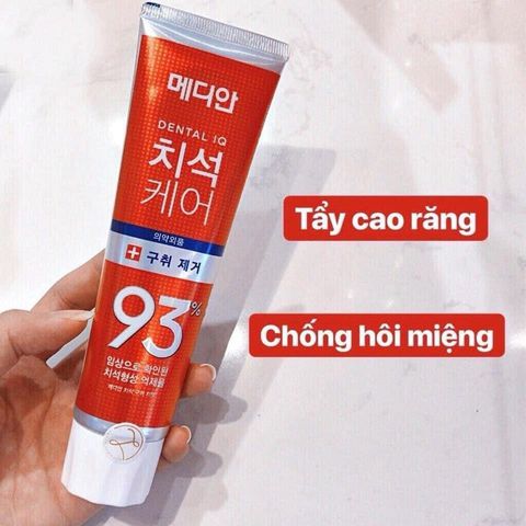 Kem Đánh Trắng Răng Median 93% Tooth-Paste màu đỏ 120gr