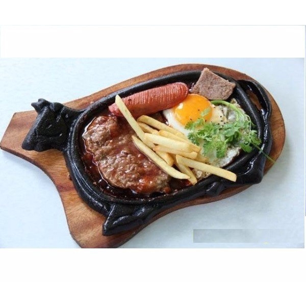 [HCM]Chảo Gang Ốp La Làm Bò Bít Tết chống dính
