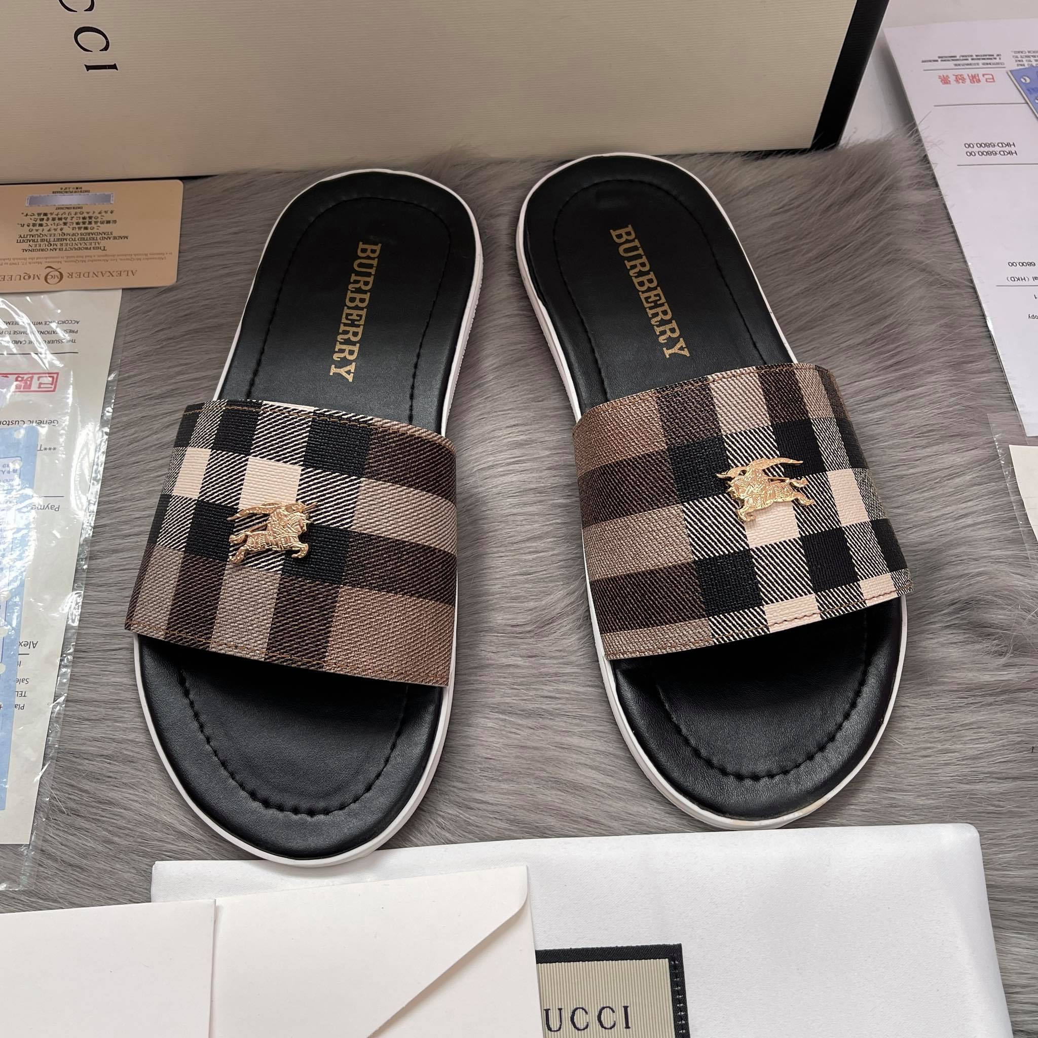 Dép lê da bắp ngang đen nam