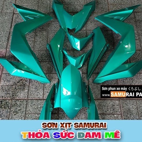 Sơn samurai gói combo màu xanh candy y017