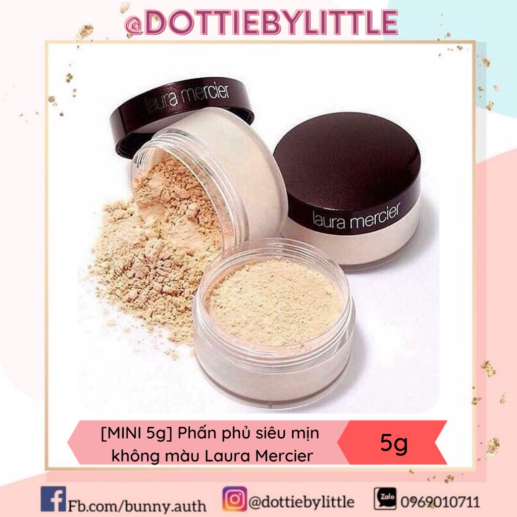Tách set phấn phủ Laura Mercier mini 5g unbox