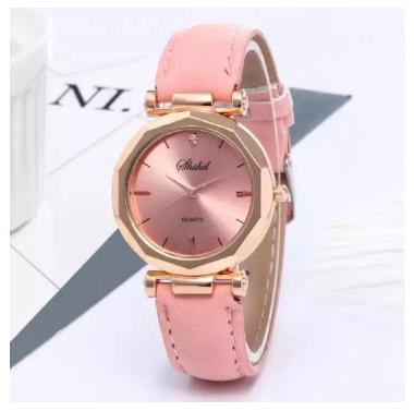 Đồng hồ nữ dây da kính pha lê cực đẹp A1