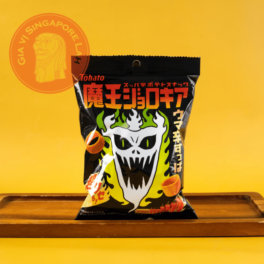 [HSD/EXP 9/12/24] Tohato-Snack khoai tây siêu cay CẤP ĐỘ 7 Nhật Bản /Japan Maou Jolokia Extreme Spicy Potato Snack 42g