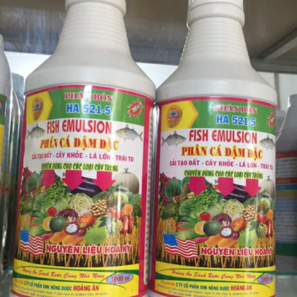 Phân cá đậm đặc fish emulsion - chai 1lit