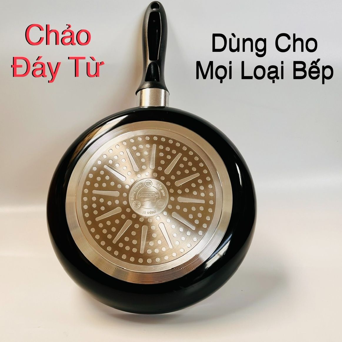Chảo chống dính bếp từ sunhouse 24cm đáy từ , dày 2.1mm , phủ chống dính whitford siêu bền - điện máy tận tâm store