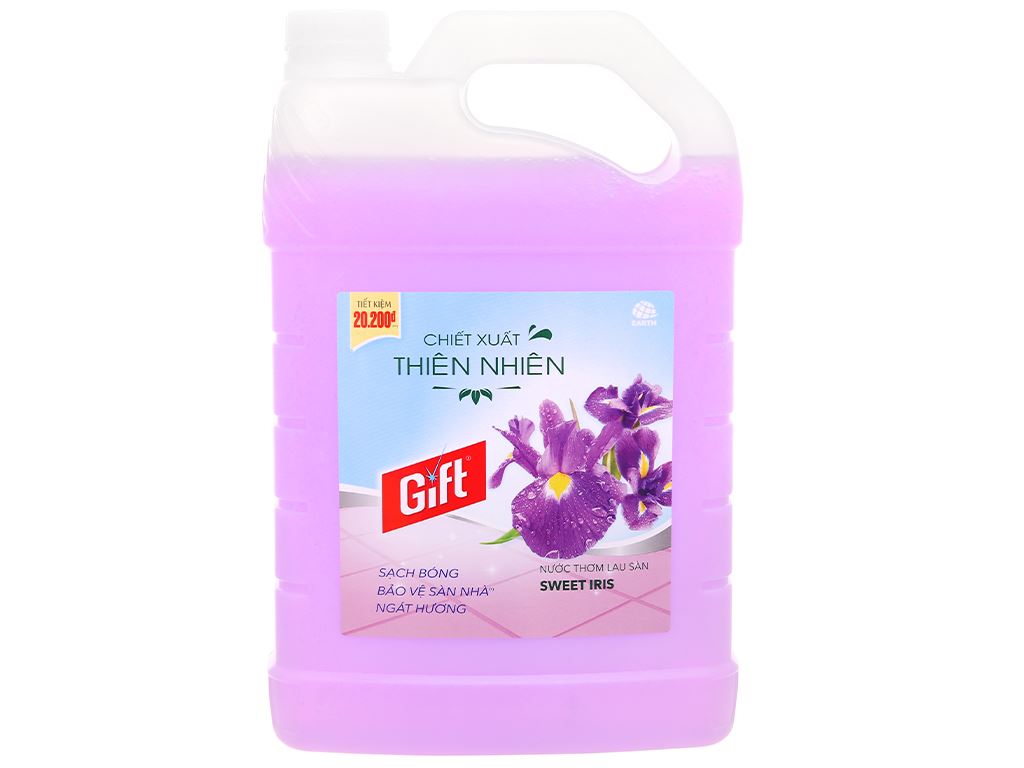 Nước lau sàn Gift hương Iris can 3.8kg