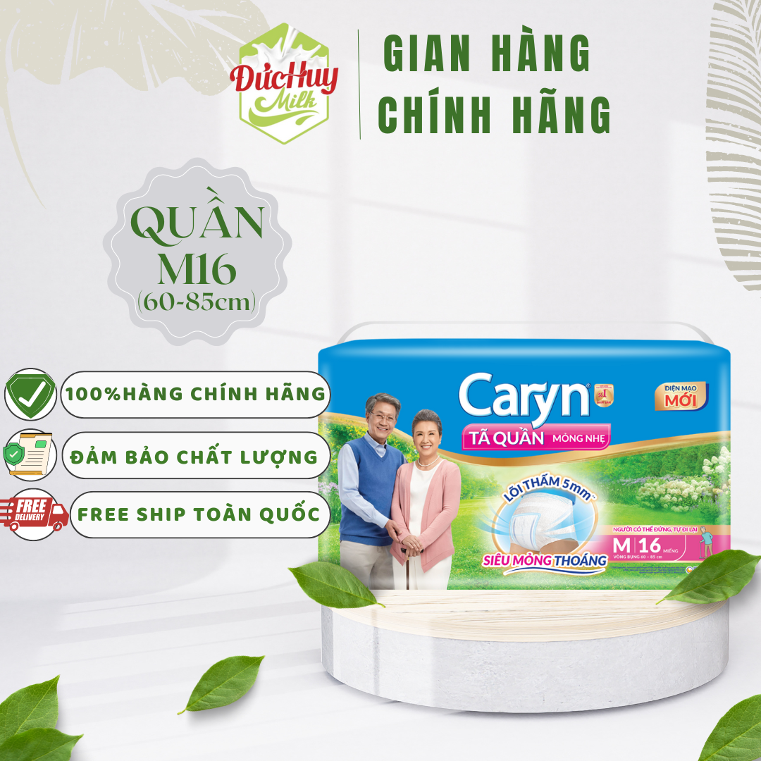 Tã quần caryn m16 cho người lớn vòng bụng 60-75cm