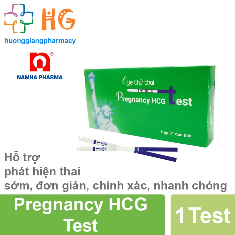 Que thử thai nhanh pregnancy hcg test - an toàn, chính xác, hiệu quả