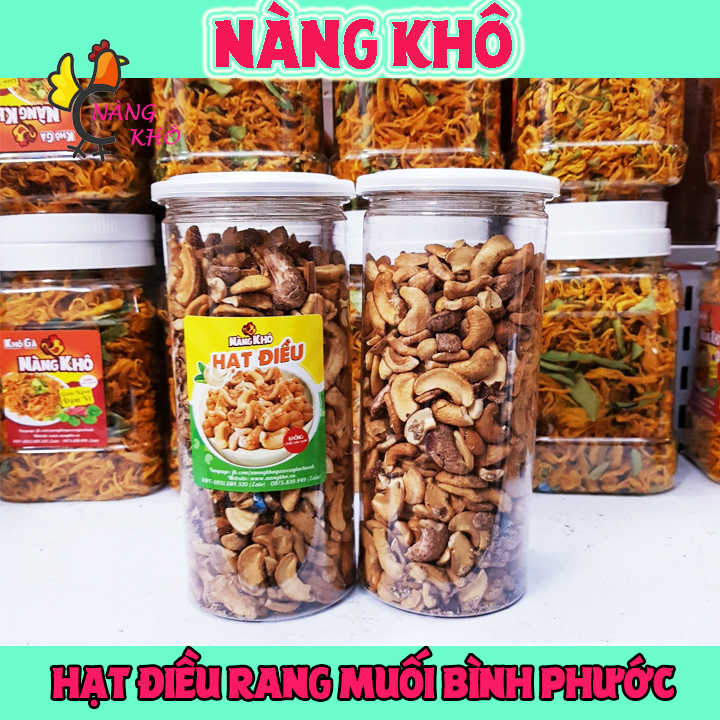 1 Kí Hạt điều vỡ rang muối Bình Phước | Đồ ăn vặt Nàng Khô