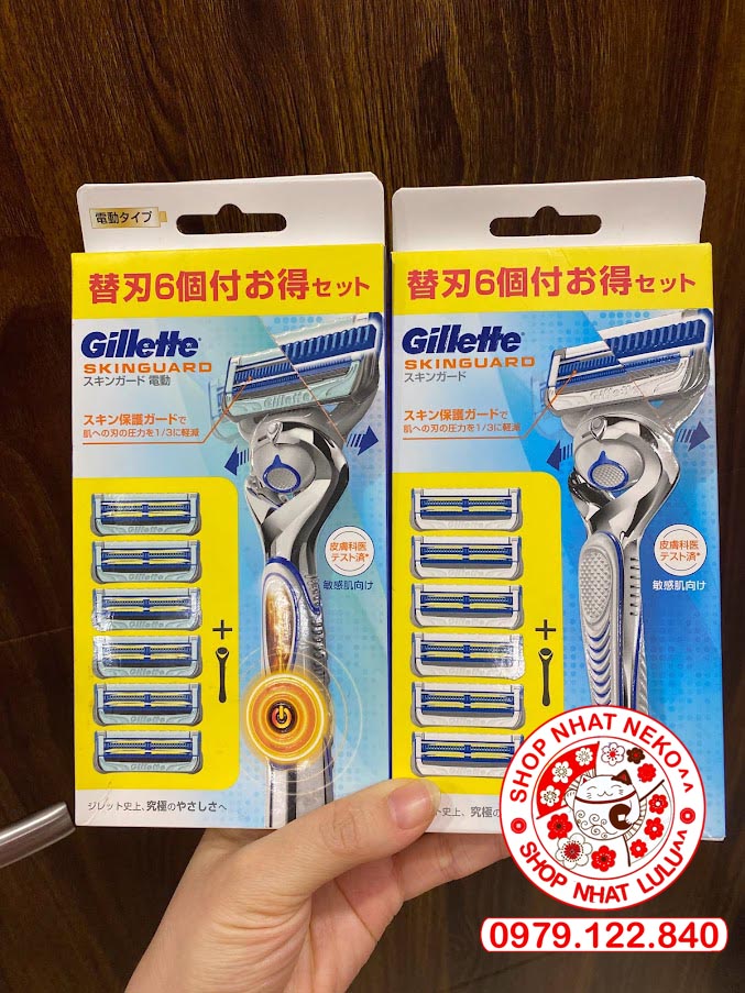 Bộ set Dao cạo râu Gillette Fusion Proglide 5+1 tặng 6 lưỡi thay thế Nhật bản (tặng 6 lưỡi) shopnhat