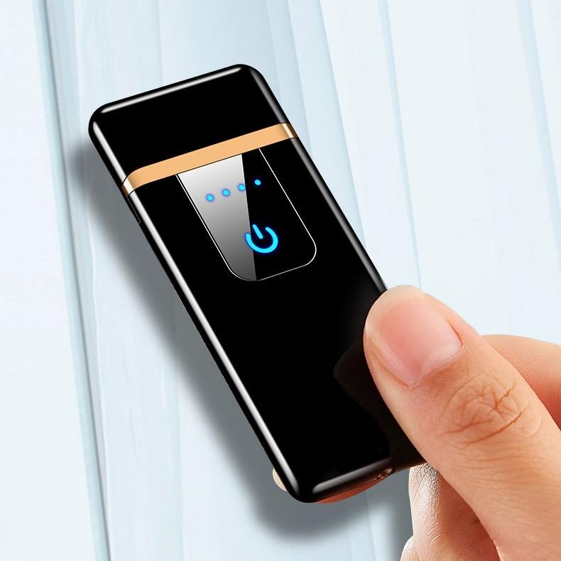 Bật lửa điện cảm ứng vân tay TH767 ( mỏng 8mm )