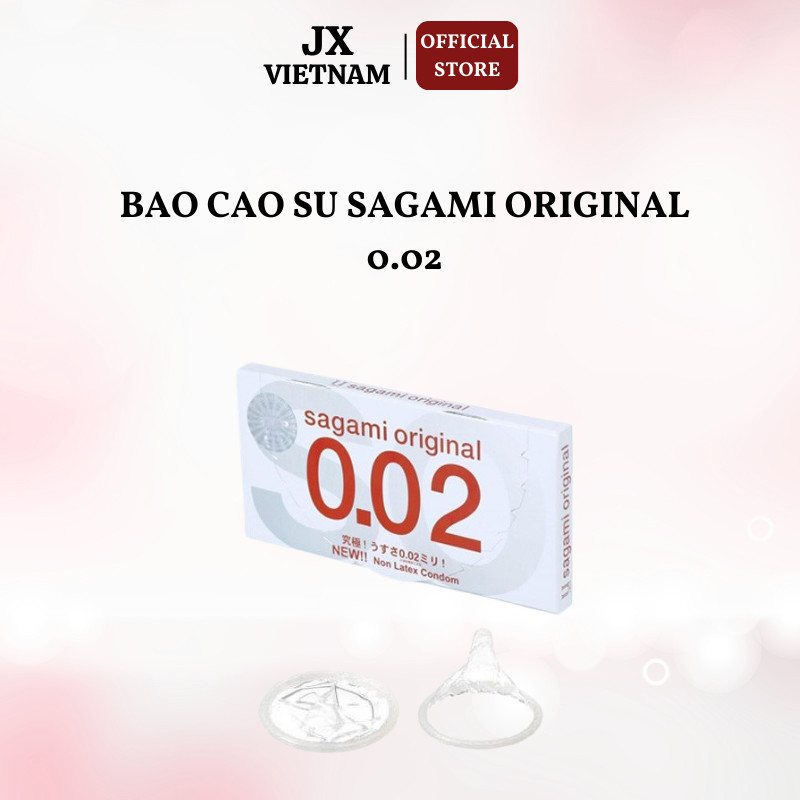 Bao Cao Su Sagami 002 Siêu mỏng cao cấp 0,02mm (Hộp 2 bao), Nhật Bản, Mỏng như vô hình,Tình thăng hoa TH STORE 01