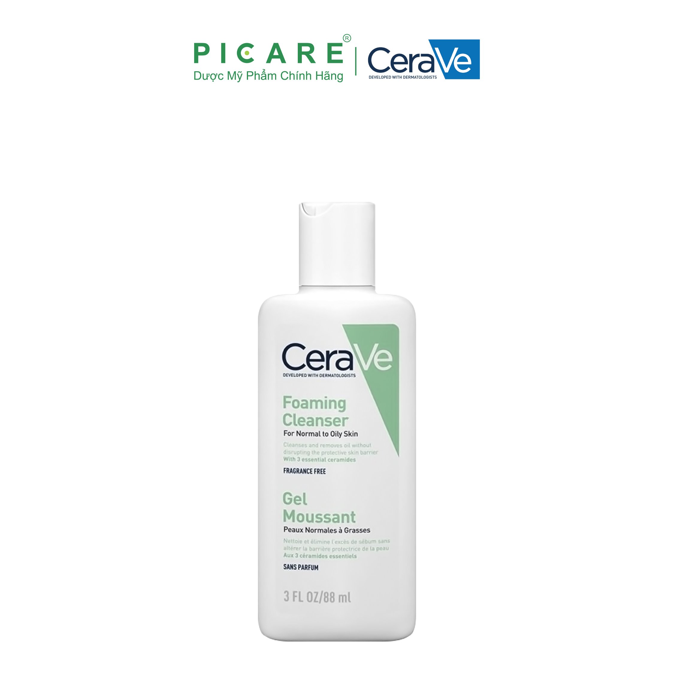 Sữa rửa mặt cho da dầu Cerave Foaming Cleanser Gel Moussant 88ml