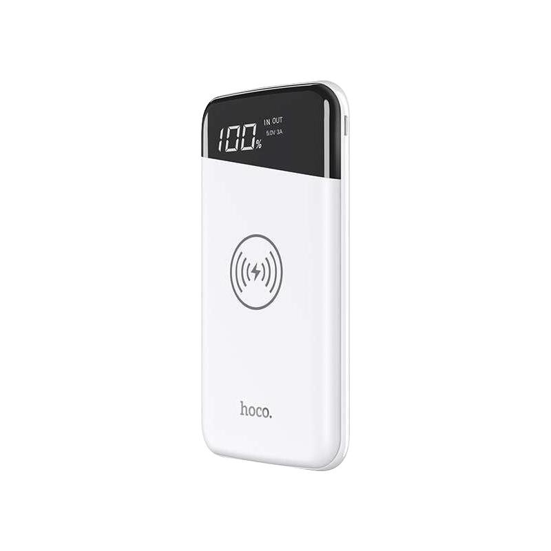 Pin sạc dự phòng Hoco J11 Plus 12.000 mAh 2 cổng sạc USB tích hợp công nghệ sạc không dây hỗ trợ sử dụng cả 2 đầu ra và sạc không dây cùng lúc sạc nhanh 3.0A