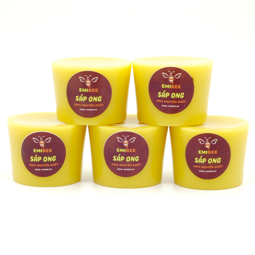 Sáp Ong Nguyên Chất 1Kg  (làm son môi mỹ phẩm, nguyên liệu làm bánh, làm nến thơm, đánh bóng gỗ...)
