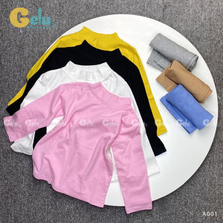 Áo giữ nhiệt cho bé Gelu Kids cotton dài tay co giãn tốt dành cho bé từ 9-23Kg