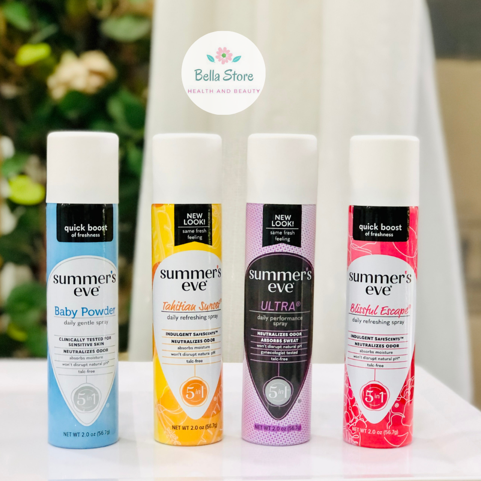 Xịt thơm vùng kín, xịt phụ khoa Summers Eve Freshening Spray hàng Mỹ