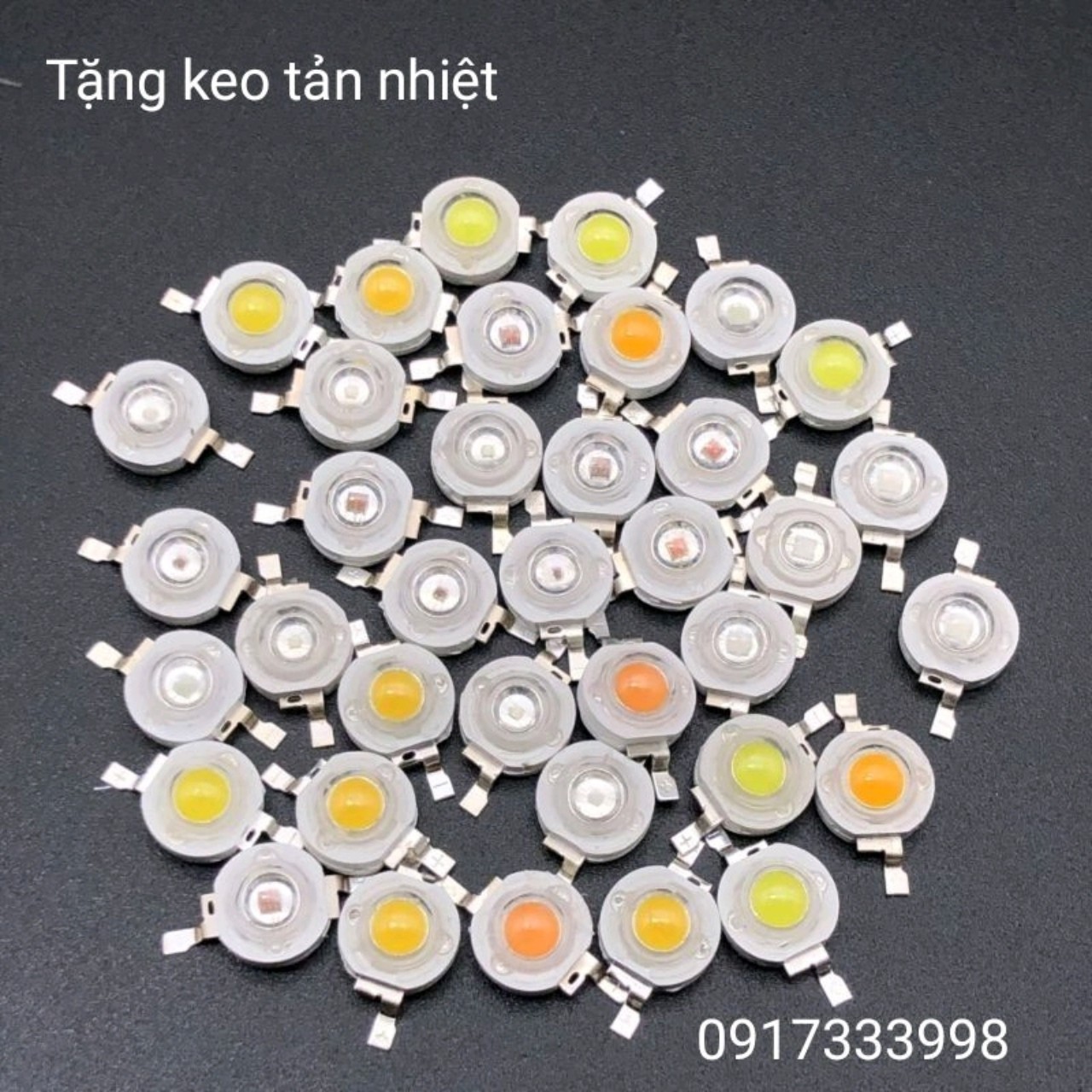 10 Chip led luxeon 1w,3w tặng keo tản nhiệt