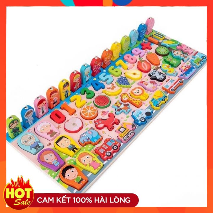 [HCM]Bộ đồ chơi câu cá bằng gỗ cao cấp giúp bé thông minh