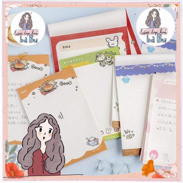 Giấy take note 30 tờ size A5 / B5 dễ thương của Note for dùng để ghi chép học tập