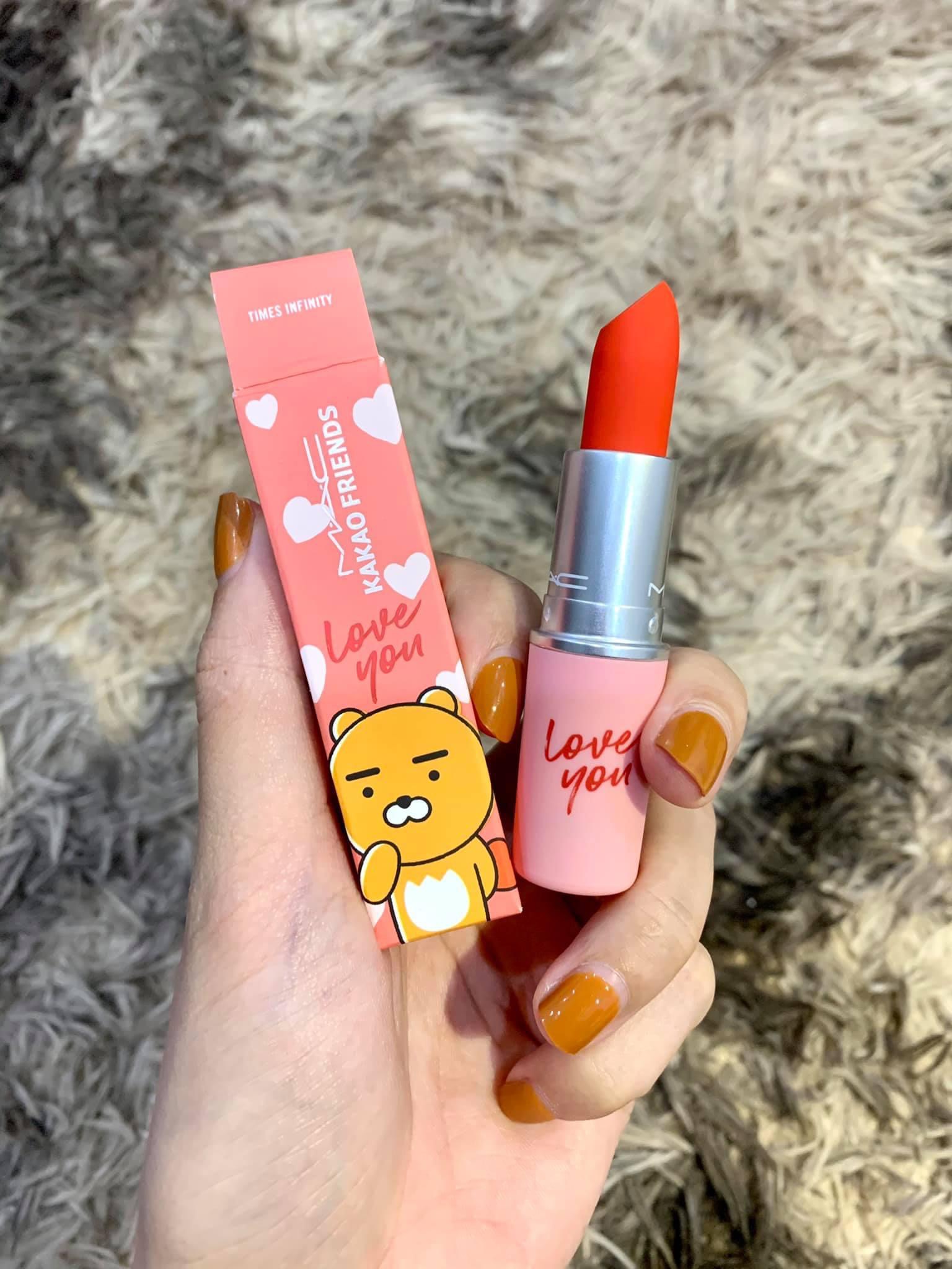 Son mac kakao "love you" - times infinity - đỏ cam