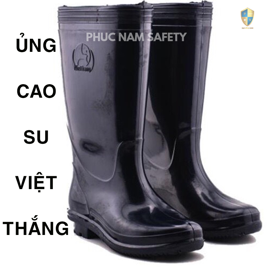 Ủng cao su màu đen, Ủng hoa San ủng lội nước, ủng lao động, ủng đi mưa, ủng bảo hộ lao động, Bảo hộ lao động Phúc Nam