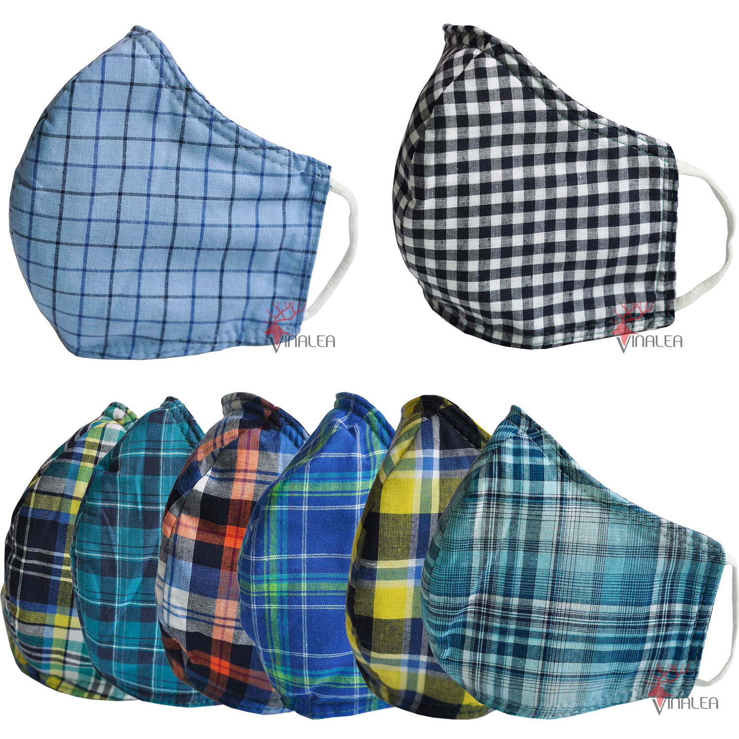 Combo 10 khẩu trang vải Việt Nam loại tốt, chống bụi, độc nhẹ giúp phòng chống virus